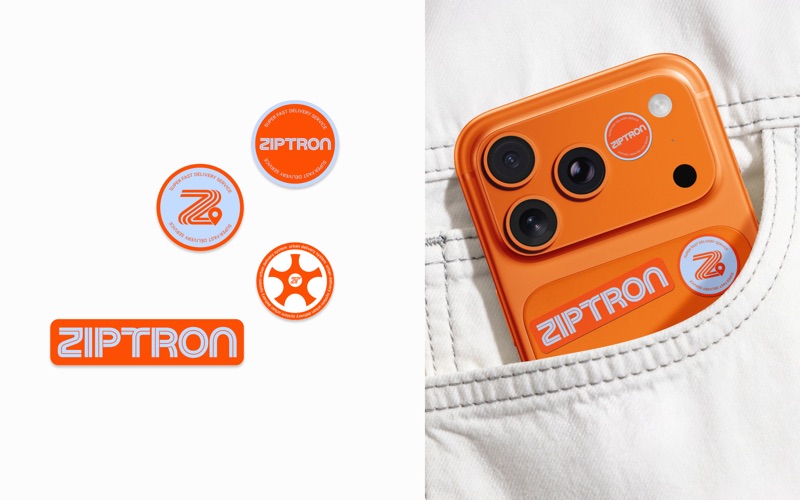Брендированные стикеры Ziptron