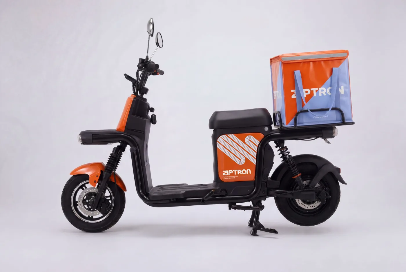Электровелосипед Ziptron для курьера Яндекс Еды